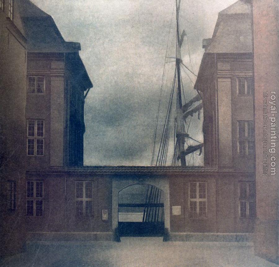 Vilhelm Hammershoi : The Buildings of the Asian Trading Company
